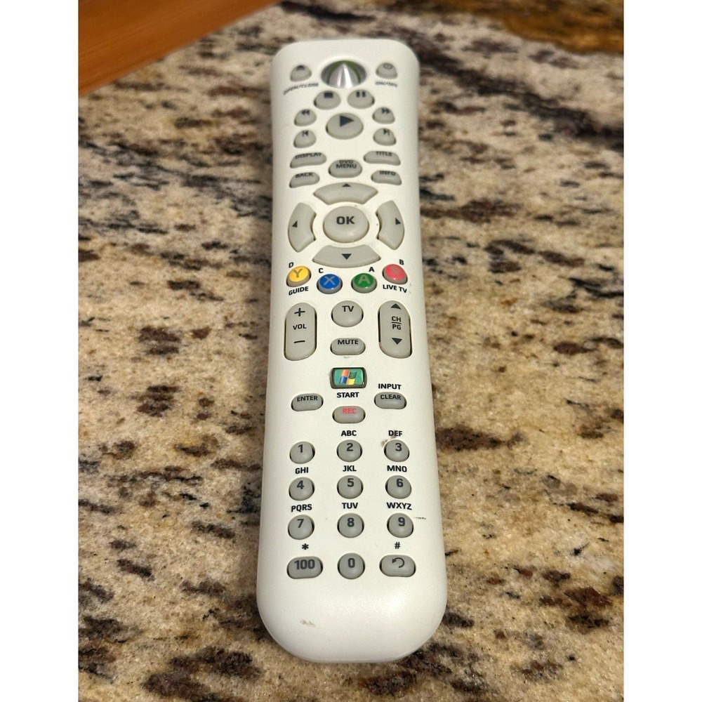 Microsoft Xbox 360 Universal Media Remote Control Wireless White X801337-100